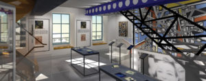 Future musée Fernand Léger - perspective d’architecte, vue du rez-de-chaussée