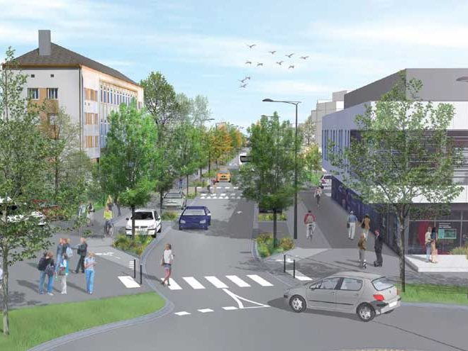 Illustration des travaux boulevard Koening