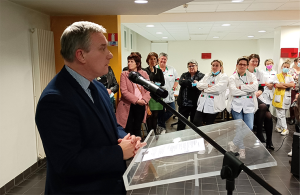 Frédéric Leveillé présente ses vœux aux personnels du Centre hospitalier