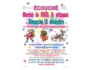 affiche marché de noel ecouche