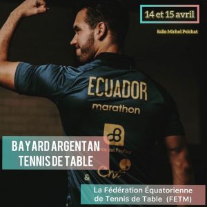 Alberto MINO N°1 Equatorien est venu plusieurs fois aux CPJ d'Argentan en 2022.