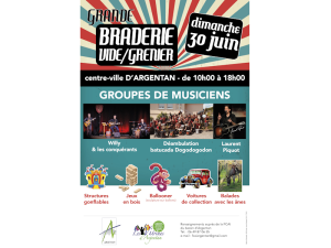 affiche grande braderie fcai