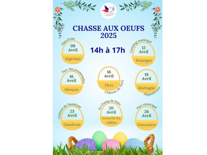 Chasse aux oeufs Argentan - 9 avril