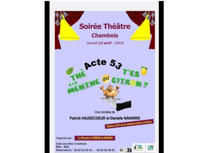 Soirée théâtre à Chambois