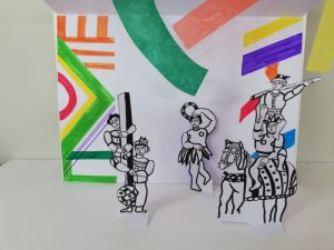 Maquette d’un mini théâtre à la manière de Fernand Léger