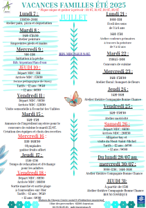 Programme de l'été 