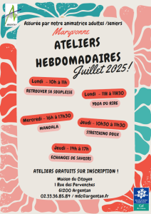 Ateliers hebdomadaires