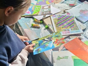 Atelier matière libre - Carte postale imaginaire