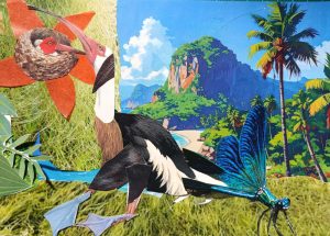 Atelier matière libre - Carte postale imaginaire