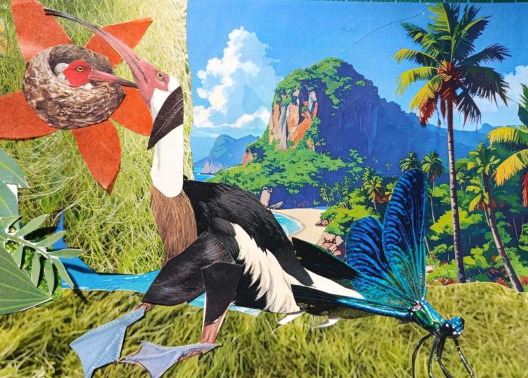 Atelier matière libre - Carte postale imaginaire