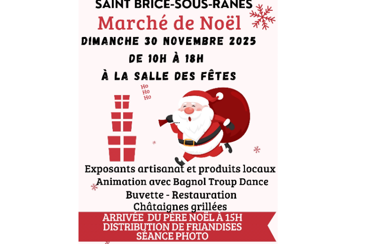 Marché de Noël Saint-Brice-sous-Rânes 6-8