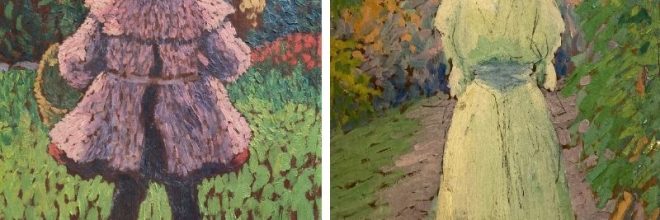 André MARE, Thérèse aux chaussons rouges, vers 1906 et Esquisse pour la Bonne ch