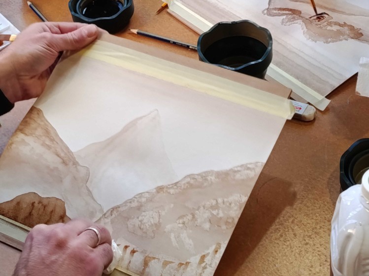 Atelier Secrets d'artiste - Peinture au brou de noix