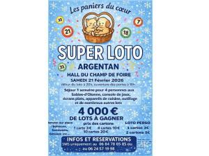 Affiche Super loto Argentan février 2026 6-8