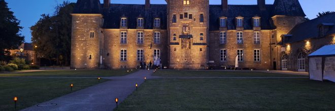 Château en début de soirée