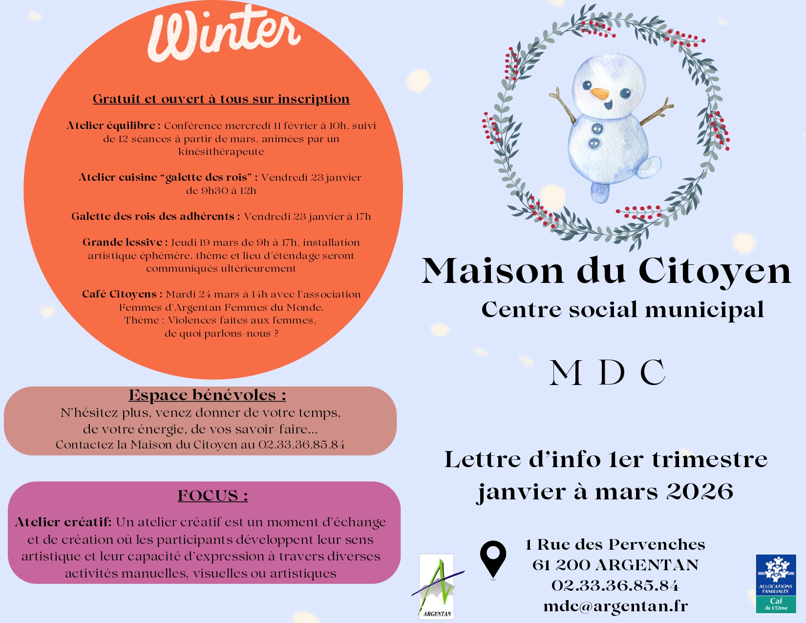 Lettre d'information 4ème trimestre