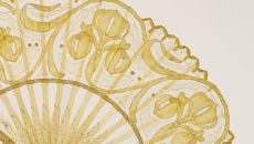 Eventail en dentelle polychrome, Felix Aubert