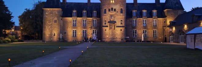 Château en début de soirée