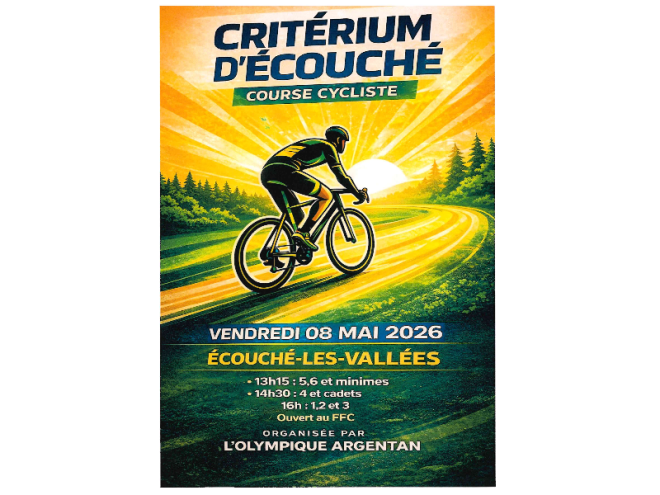Critérium de vitesse Ecouché - 6-8