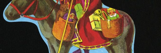 DECEMBRE Saint Nicolas sur un âne, 1960  1980 @Bibliothèque nationale de Colmar