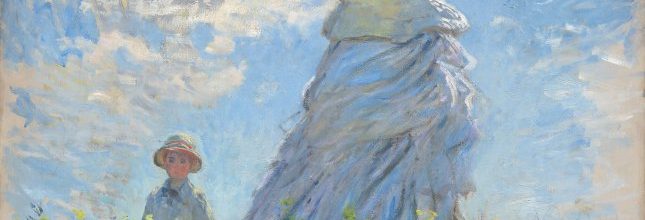 JANVIER La femme à l'ombrelle, Claude Monet 1875 @Courtesy National Gallery of Art, Washington .