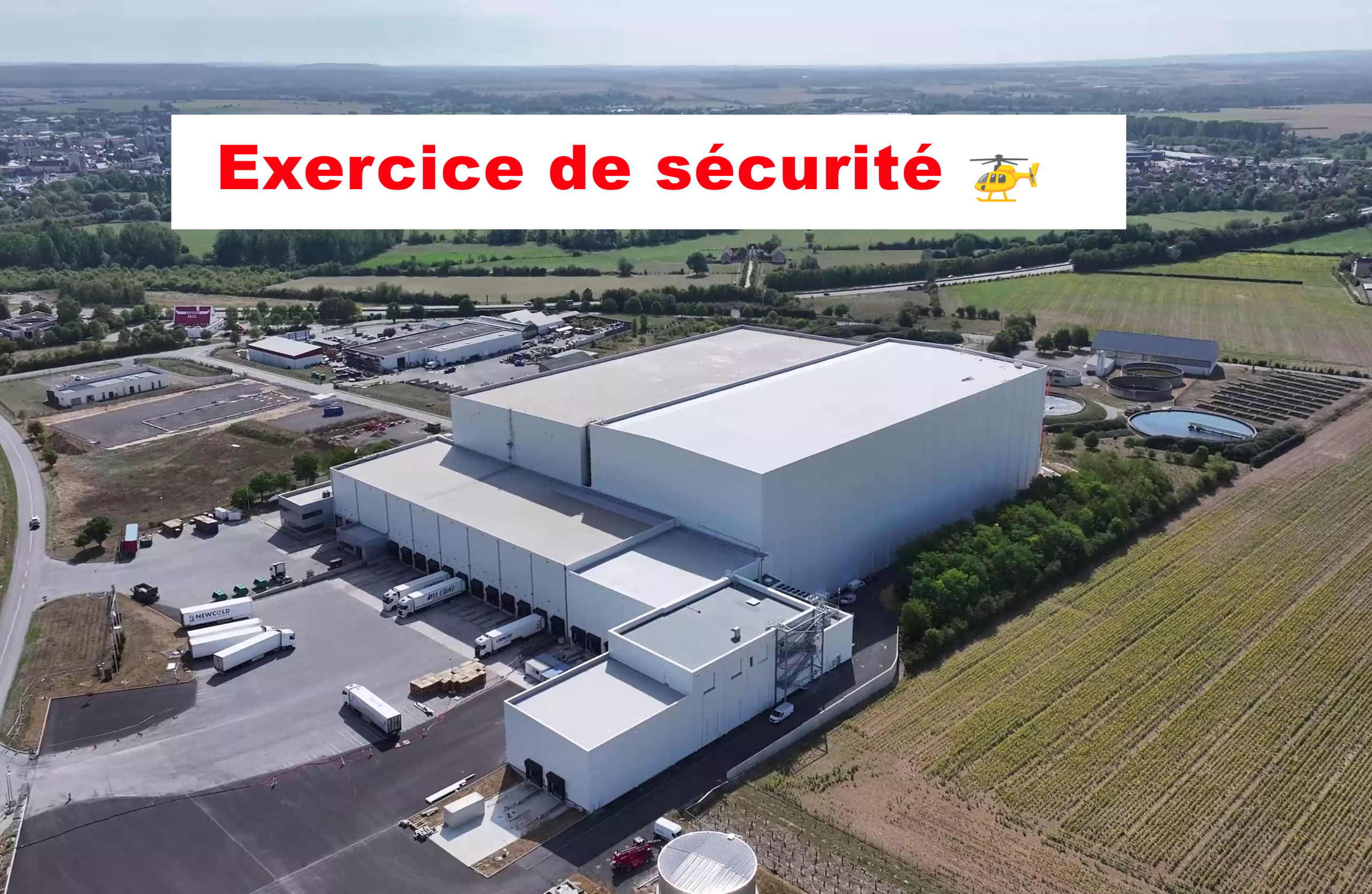 Exercice de sécurité avec la gendarmerie dans l’entreprise NewCold